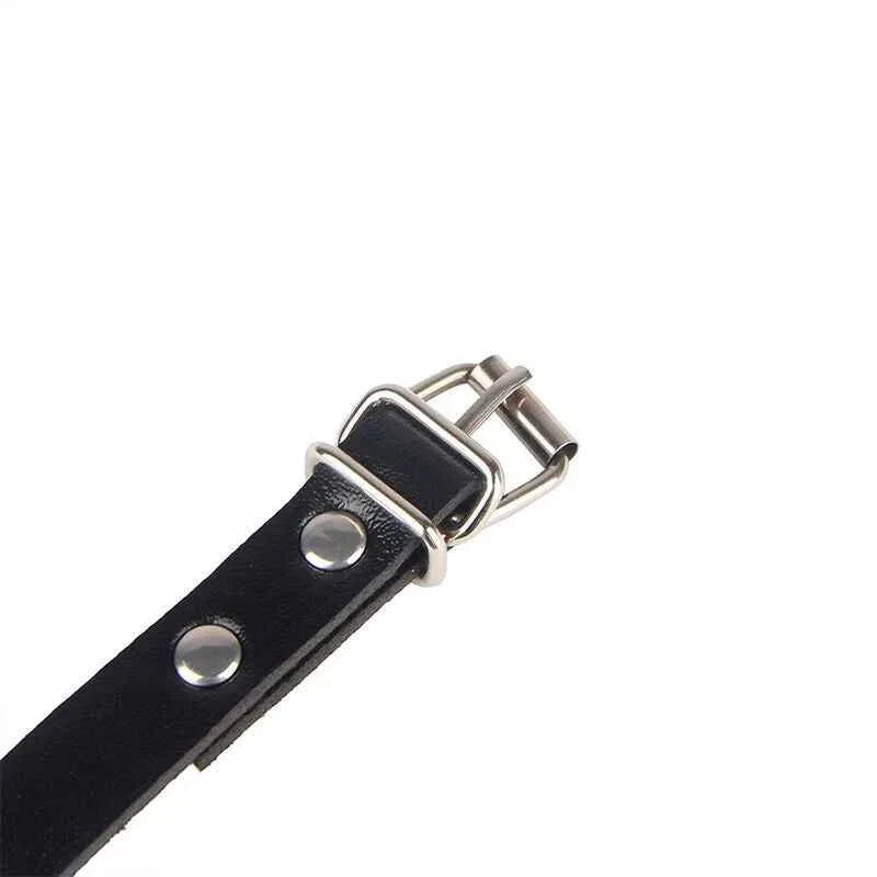 SUBBLIME - 953690 HANDSCHELLEN MIT BONDAGE-GÜRTEL SCHWARZ EINE GRÖSSE - Vanelion Paradise