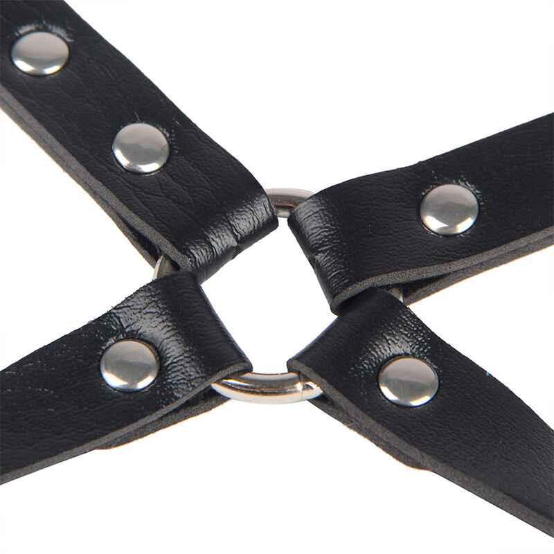 SUBBLIME - 953690 HANDSCHELLEN MIT BONDAGE-GÜRTEL SCHWARZ EINE GRÖSSE - Vanelion Paradise