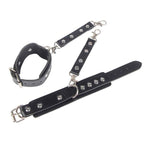 SUBBLIME - 953690 HANDSCHELLEN MIT BONDAGE-GÜRTEL SCHWARZ EINE GRÖSSE - Vanelion Paradise