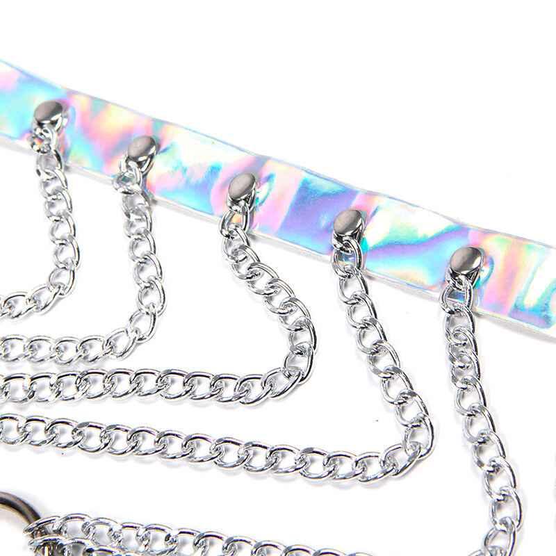 SUBBLIME - 953737 BRUSTGURT MIT RINGEN UND KETTEN SILBER EINE GRÖSSE - Vanelion Paradise