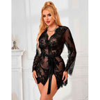 SUBBLIME - 953751 SPITZEN-NACHTHEMD + TANGA SCHWARZ S/M - Vanelion Paradise