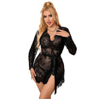 SUBBLIME - 953751 SPITZEN-NACHTHEMD + TANGA SCHWARZ S/M - Vanelion Paradise