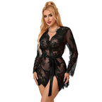 SUBBLIME - 953751 SPITZEN-NACHTHEMD + TANGA SCHWARZ S/M - Vanelion Paradise