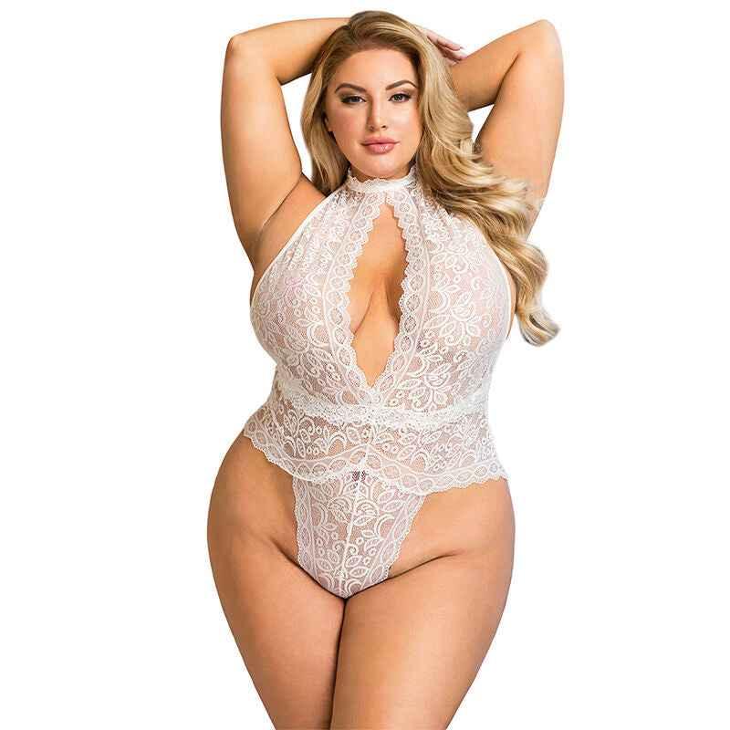 SUBBLIME - 953850 SPITZEN-BODYSUIT WEISS S/M - Vanelion Paradise