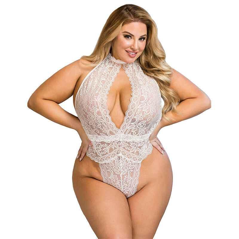 SUBBLIME - 953850 SPITZEN-BODYSUIT WEISS S/M - Vanelion Paradise