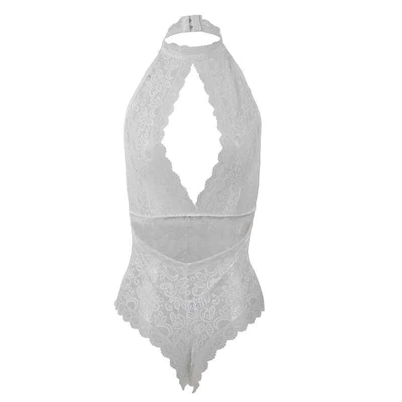 SUBBLIME - 953867 SPITZEN-BODYSUIT WEISS L/XL - Vanelion Paradise