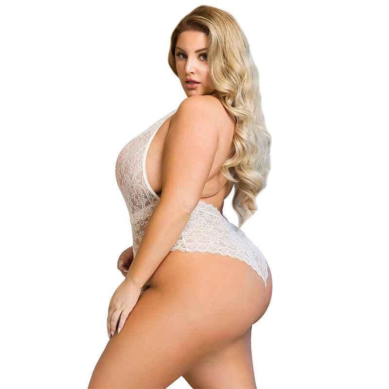SUBBLIME - 953867 SPITZEN-BODYSUIT WEISS L/XL - Vanelion Paradise