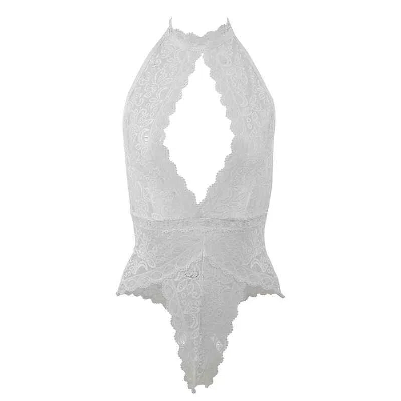 SUBBLIME - 953867 SPITZEN-BODYSUIT WEISS L/XL - Vanelion Paradise