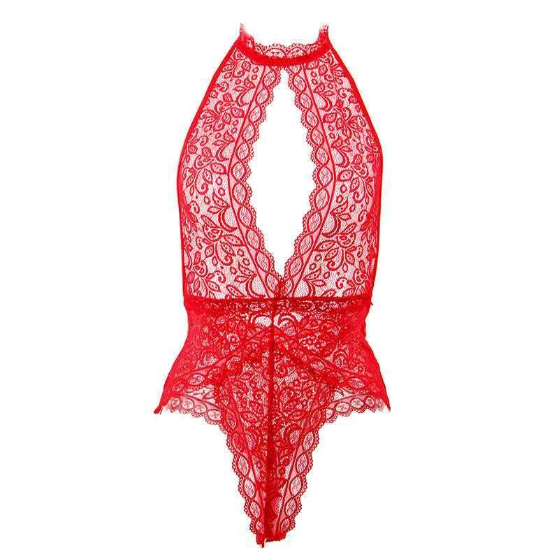 SUBBLIME - 953881 BODYSUIT MIT OFFENEN CUPS ROT L/XL - Vanelion Paradise