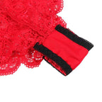 SUBBLIME - 953898 NACHTHEMD + HÖSCHEN AUS SEIDE UND SPITZE ROT S/M - Vanelion Paradise