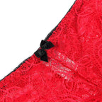 SUBBLIME - 953898 NACHTHEMD + HÖSCHEN AUS SEIDE UND SPITZE ROT S/M - Vanelion Paradise