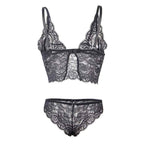SUBBLIME - 953911 NACHTHEMD + HÖSCHEN AUS SEIDE UND SPITZE SCHWARZ S/M - Vanelion Paradise