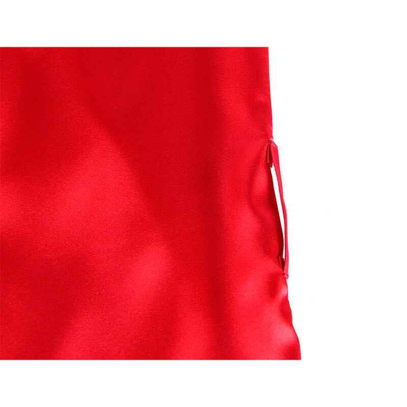 SUBBLIME - 954017 SPITZEN-UNTERHEMD MIT TRANSPARENTEM RÜCKEN UND STRING, ROT/SCHWARZ, S/M - Vanelion Paradise