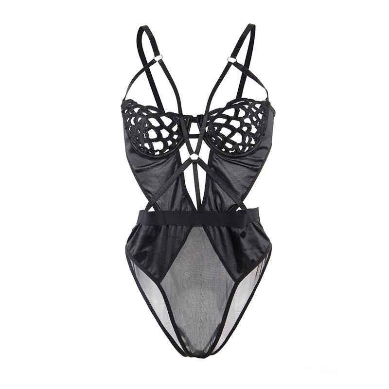 SUBBLIME - 954055 SEXY SPITZEN-BODY SCHWARZ S/M - Vanelion Paradise