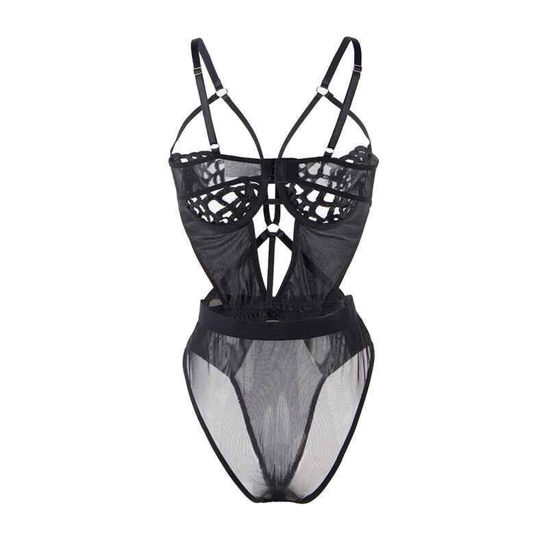 SUBBLIME - 954055 SEXY SPITZEN-BODY SCHWARZ S/M - Vanelion Paradise