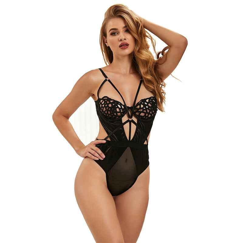 SUBBLIME - 954055 SEXY SPITZEN-BODY SCHWARZ S/M - Vanelion Paradise