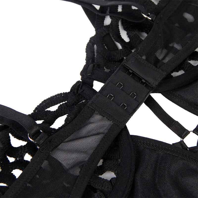 SUBBLIME - 954055 SEXY SPITZEN-BODY SCHWARZ S/M - Vanelion Paradise