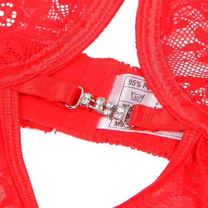 SUBBLIME - 954208 SPITZEN-BABYDOLL MIT VERSTELLBAREN TRÄGERN ROT S/M - Vanelion Paradise