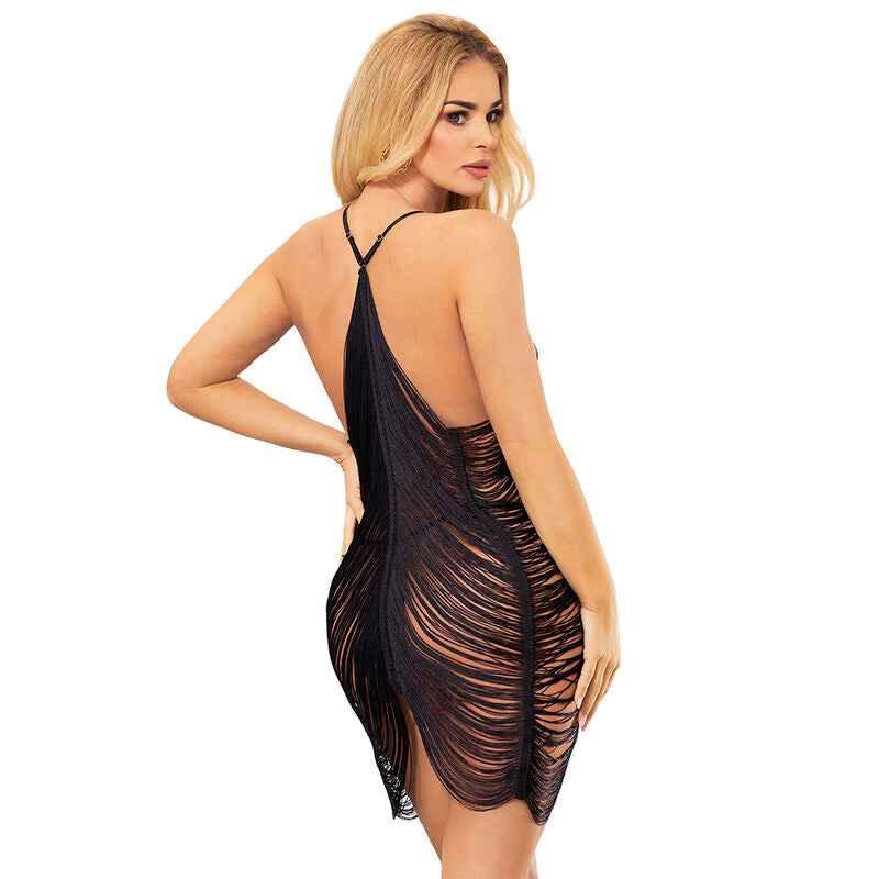 SUBBLIME - 954239 TRÄGERKLEID + STRING SCHWARZ L/XL - Vanelion Paradise