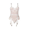 SUBBLIME - 954291 BODY MIT KETTEN + STRUMPFGÜRTEL WEISS L/XL - Vanelion Paradise