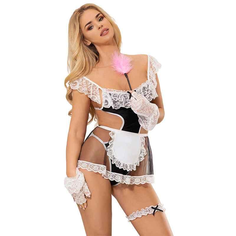 SUBBLIME - 954307 SEXY ZOFENKOSTÜM SCHWARZ/WEISS S/M - Vanelion Paradise