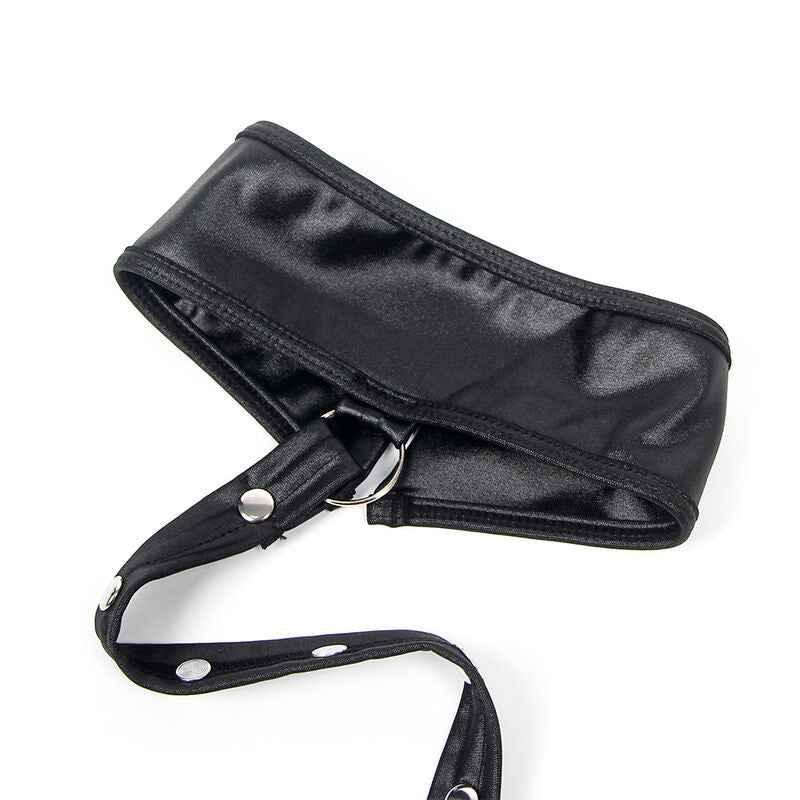 SUBBLIME - 954406 BONDAGE-KLEID AUS LEDER, SCHWARZ, S/M - Vanelion Paradise