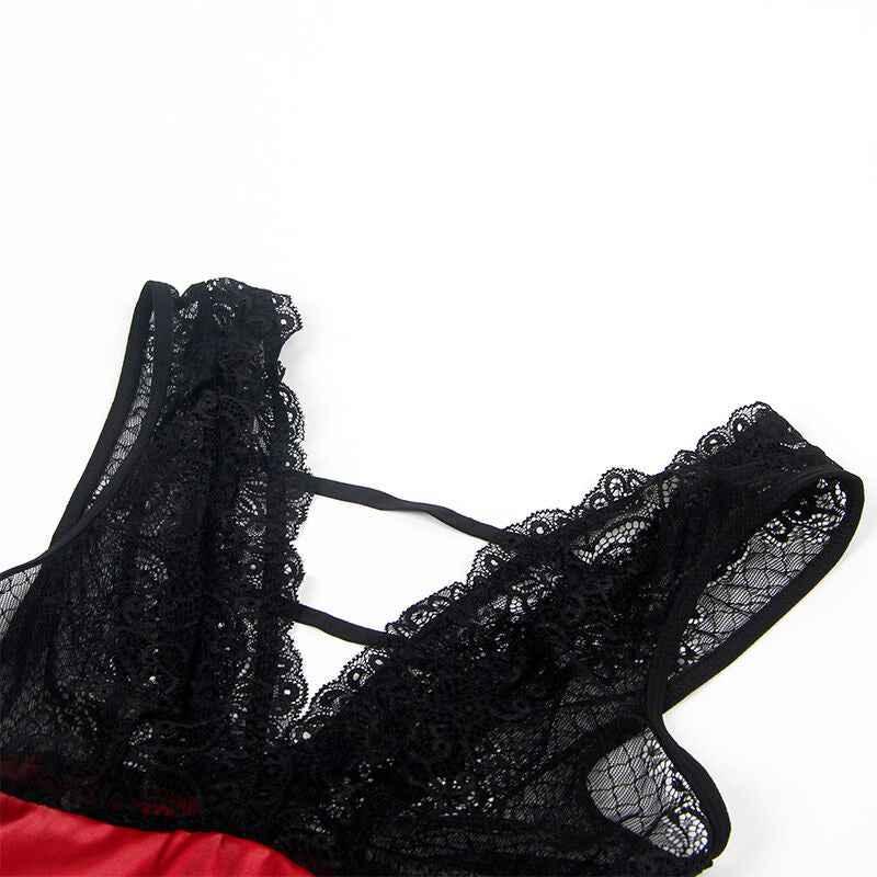 SUBBLIME - 954420 BONDAGE-KLEID AUS SPITZE SCHWARZ S/M - Vanelion Paradise