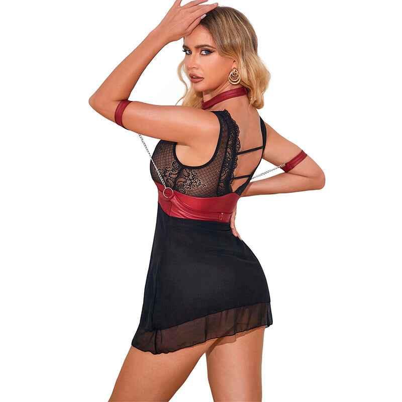 SUBBLIME - 954437 BONDAGE-KLEID AUS SPITZE SCHWARZ L/XL - Vanelion Paradise