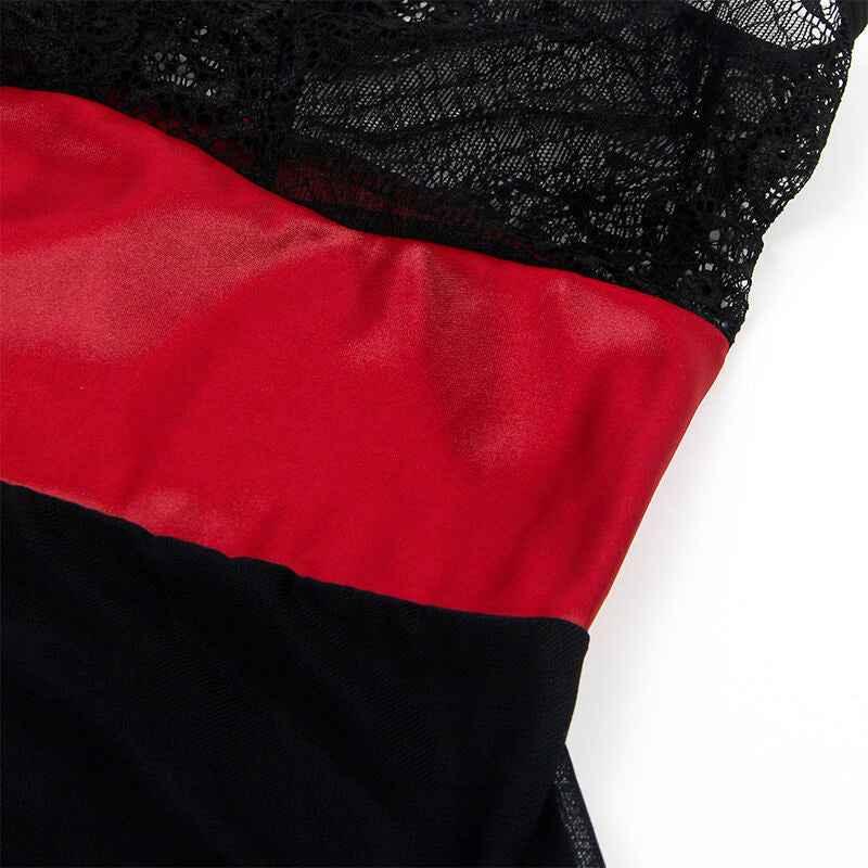 SUBBLIME - 954437 BONDAGE-KLEID AUS SPITZE SCHWARZ L/XL - Vanelion Paradise