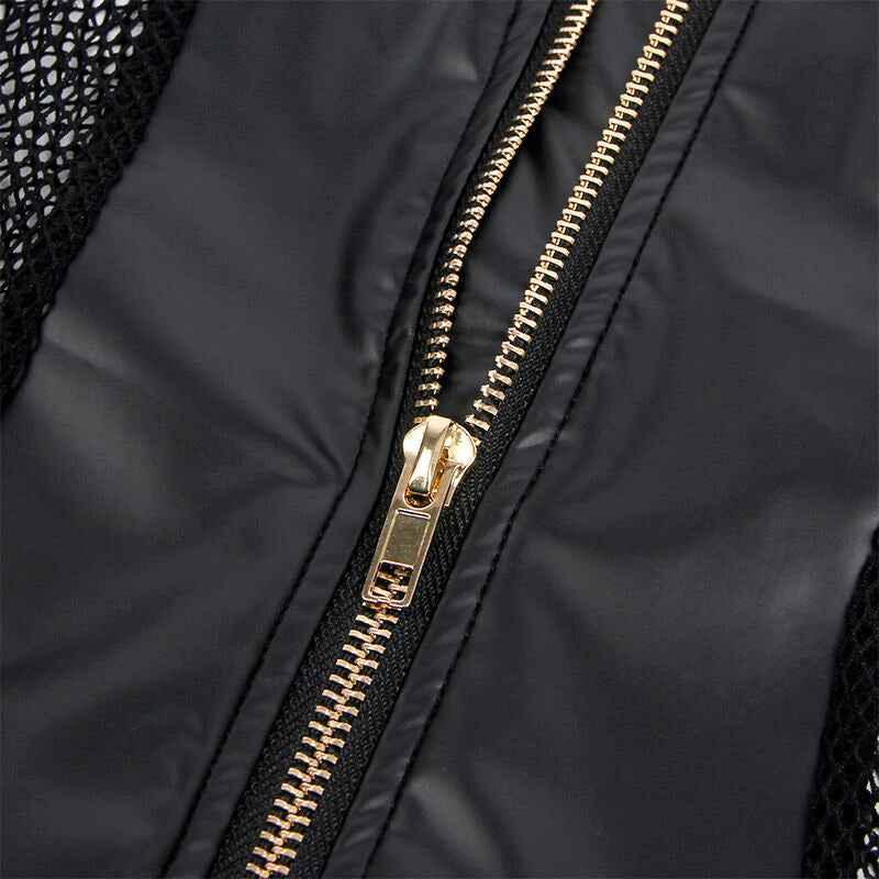 SUBBLIME - 954451 SEXY MESH KLEID LEDER SCHWARZ L/XL - Vanelion Paradise