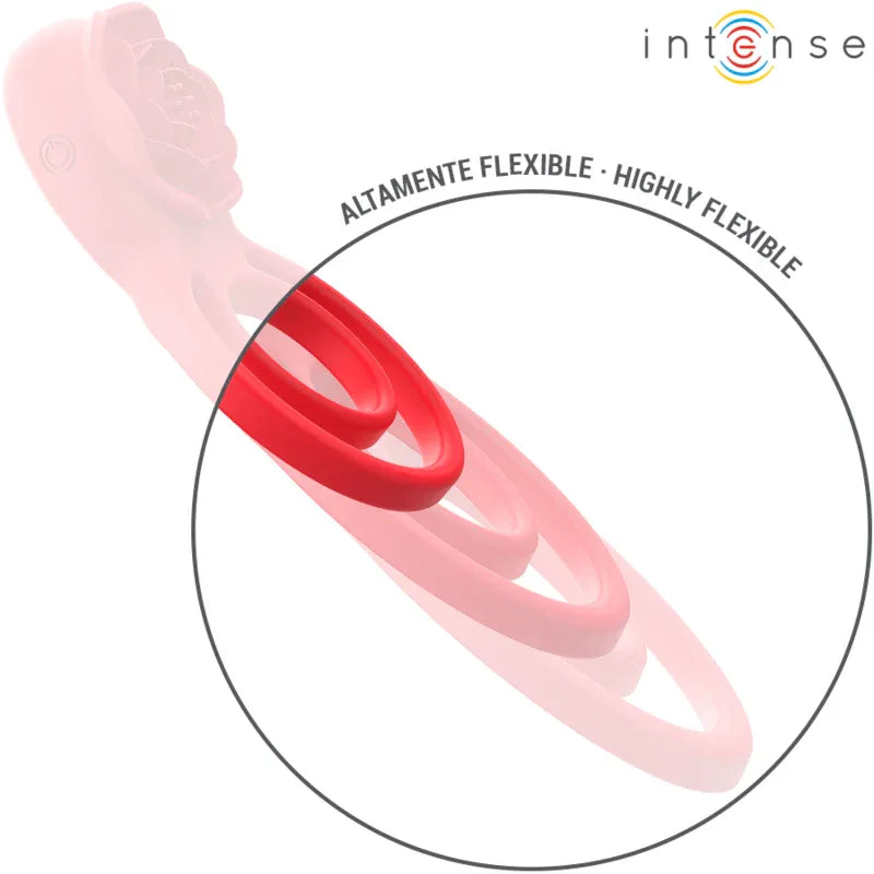 INTENSE - GAIL STIMULATOR ROSE 10 VIBRATIONEN ROT FERNBEDIENUNG - Vanelion Paradise