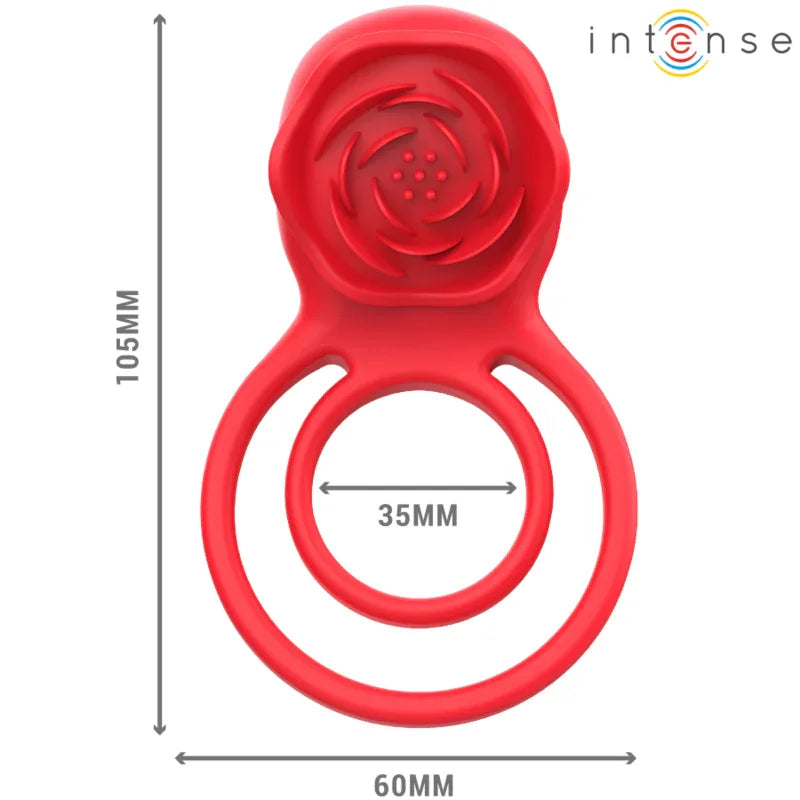 INTENSE - GAIL STIMULATOR ROSE 10 VIBRATIONEN ROT FERNBEDIENUNG - Vanelion Paradise