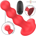 INTENSE - CODY VIBRATOR MIT SAUGNÄPFEN ROTE FERNBEDIENUNG