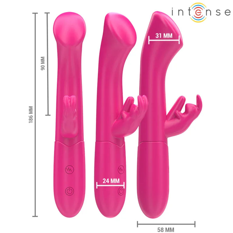 INTENSE - JULIETA RABBIT VIBRATOR 18,6 CM 10 VIBRATIONEN ROSA - Vanelion Paradise