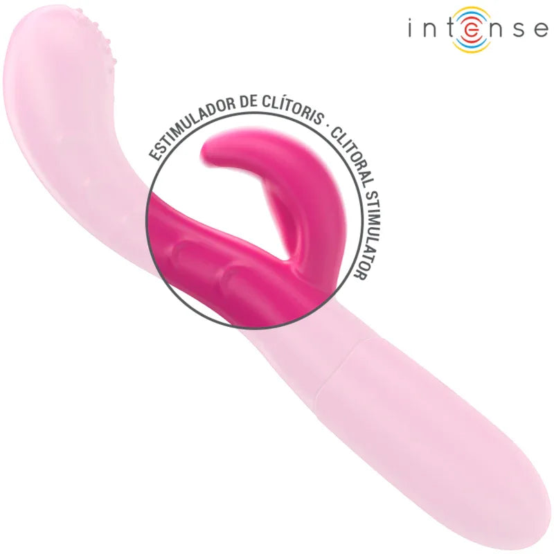 INTENSE - AMARA VIBRATOR MIT STIMULIERENDER ZUNGE 10 VIBRATIONEN ROSA - Vanelion Paradise