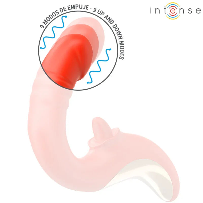 INTENSE - PAULINA VIBRATOR UND STIMULATOR IN U-FORM ROT - Vanelion Paradise