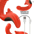 INTENSE - PAULINA VIBRATOR UND STIMULATOR IN U-FORM ROT - Vanelion Paradise