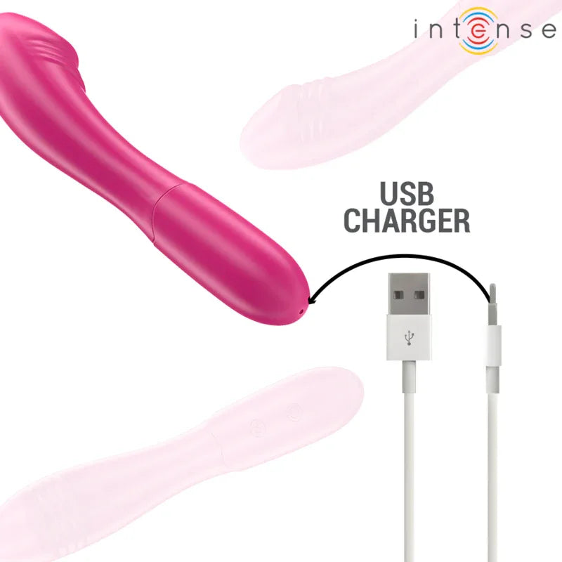 INTENSE - BELINDA VIBRATOR 19 CM FLEXIBEL 10 VIBRATIONEN ROSA - Vanelion Paradise