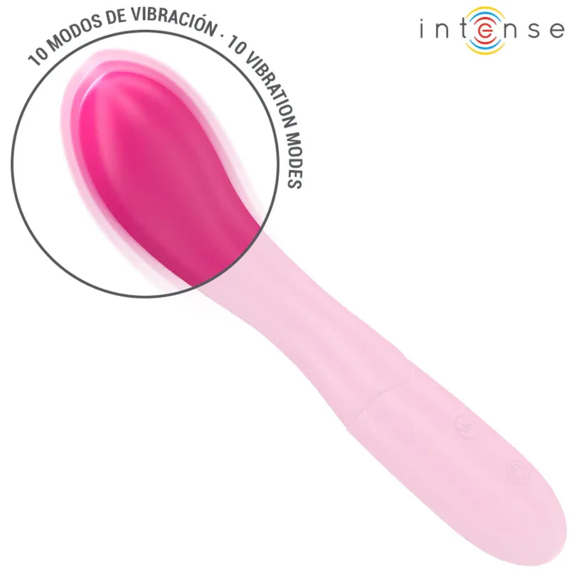 INTENSE - LISETTE VIBRATOR 19 CM FLEXIBEL 10 VIBRATIONEN ROSA - Vanelion Paradise