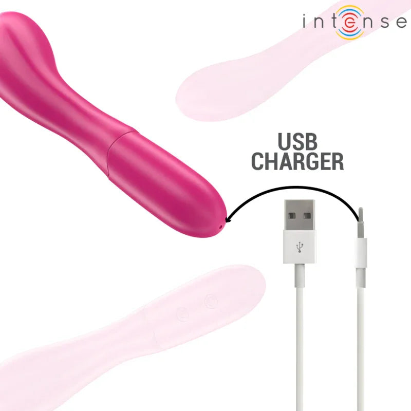 INTENSE - LISETTE VIBRATOR 19 CM FLEXIBEL 10 VIBRATIONEN ROSA - Vanelion Paradise