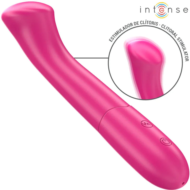 INTENSE - PATY VIBRATOR 19 CM FLEXIBEL 10 VIBRATIONEN MODELL 2 ROSA - Vanelion Paradise