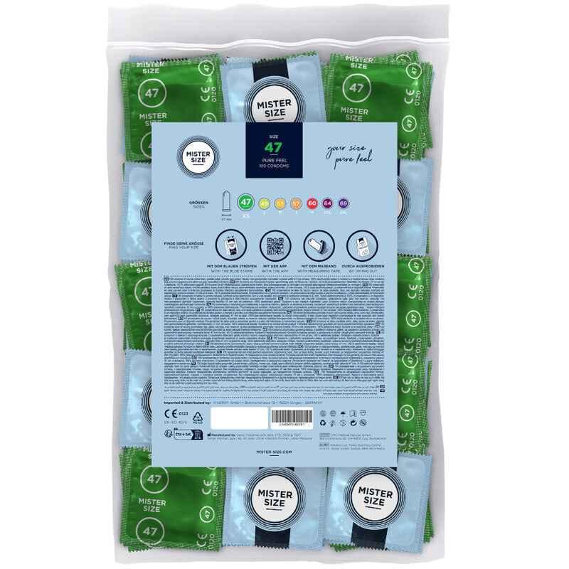 MISTER SIZE - KONDOMGRÖSSE XS 47 MM (100 EINHEITEN) - Vanelion Paradise