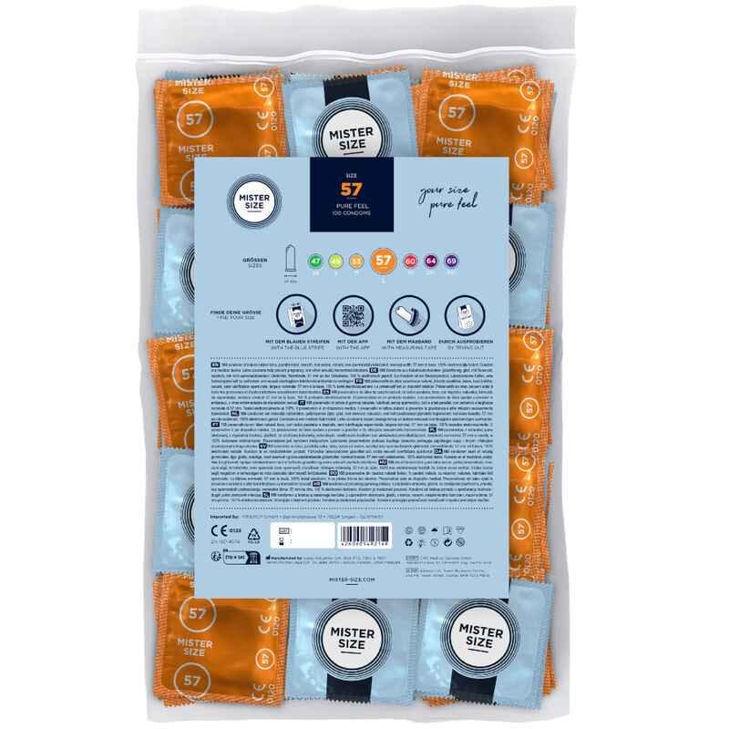 MISTER SIZE - KONDOMGRÖSSE L 57 MM (100 EINHEITEN) - Vanelion Paradise