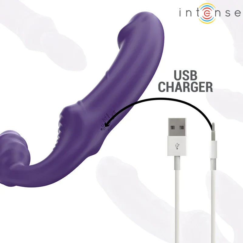 INTENSE - JILL DOPPELVIBRATOR 20 CM LILA FERNBEDIENUNG - Vanelion Paradise