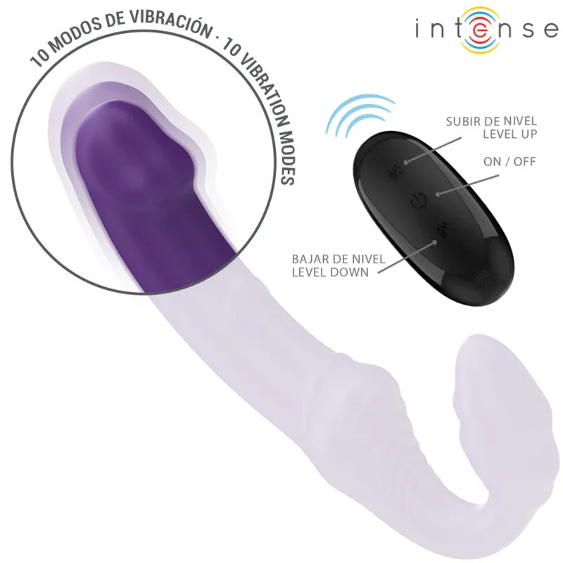INTENSE - JILL DOPPELVIBRATOR 20 CM LILA FERNBEDIENUNG - Vanelion Paradise