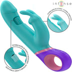 INTENSE - MONICA RABBIT VIBRATOR MIT ROTIERENDEM G-SPOT-STIMULATOR BLAU - Vanelion Paradise