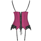 LIVCO CORSETTI FASHION - AGRAFENA CF 90436 KORSETT + TANGA BURGUNDER L/XL - Vanelion Paradise