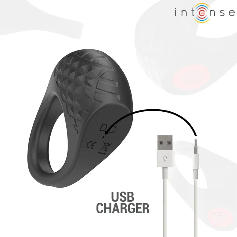 INTENSE - CLOVER VIBRATOR PENISRING 10 VIBRATIONEN SCHWARZ - Vanelion Paradise