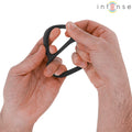 INTENSE - BOBBY DOPPELTER SILIKON-PENISRING SCHWARZ - Vanelion Paradise