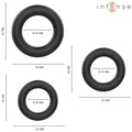 INTENSE - HUGH 3 BASIC PENISRINGE AUS SILIKON SCHWARZ - Vanelion Paradise